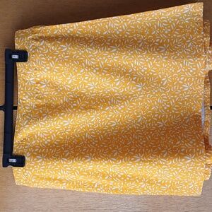 RipSkirt Hawaii GoldenYellow Floral Women's Skirt Sz L